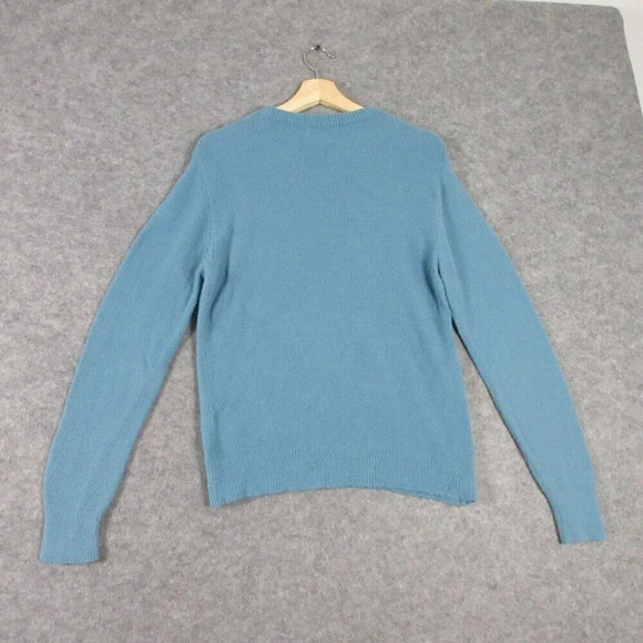 Aritzia Wilfred Free Womens Crewneck Pullover Sweater Knit Sweatshirt Blue L 270 - Picture 2 of 10